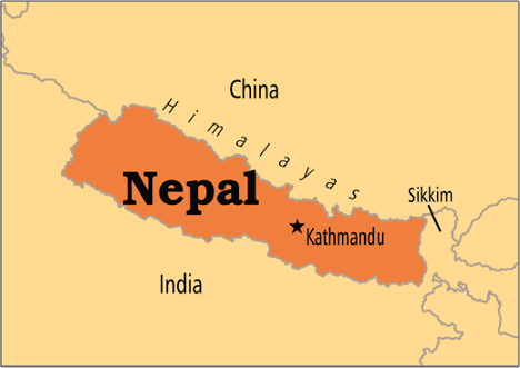 Map of Nepal